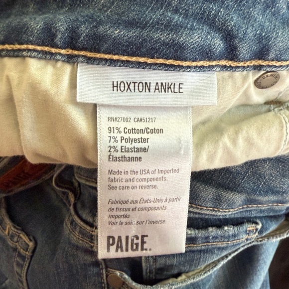 Paige Hoxton ankle skinny jeans women’s 31 - Picture 6 of 6